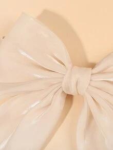 unicolor corbata de lazo - Albaricoque - Ver 3