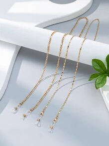 2入組金屬口罩鏈條 - 金色 - 查看 2