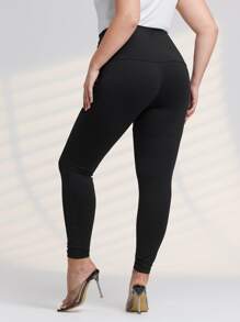 Quần lót kích thước lớn màu trơn Giải trí - màu đen - Xem 2