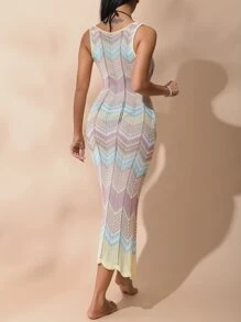 Breezaya Cover up de cheurón - Multicolor - Ver 2