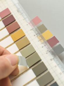 MOKA 200入組莫蘭迪顏色掛圖分類便利貼書標籤便利貼貼紙標籤貼,寵物材料,1入組卡片紙帶10顏色貼紙,1顏色貼紙帶20小標籤貼 - 摩卡棕 - 查看 4