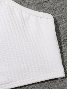 Tween Girl Colorblock Criss Cross Bikini Set Summer Beach - Baby Pink - View 5