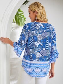 EMERY ROSE Áo sơ mi nữ Xù Paisley Boho - Nhiều màu - Xem 2