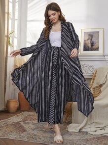 Mulvari All Over Print Coat & Pants - Black - View 1