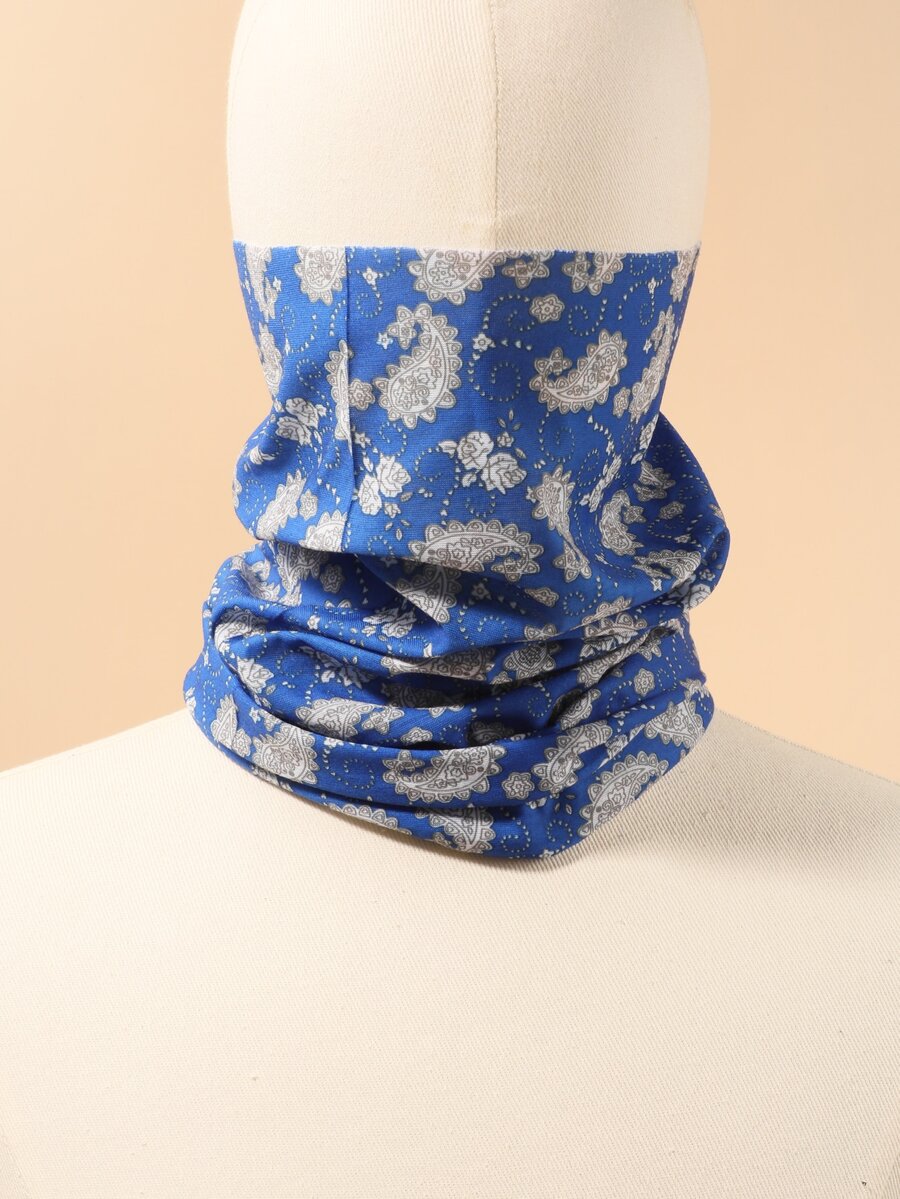 男士佩斯利印花多用途圍脖 - 彩色 - 查看 1