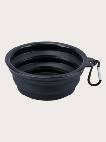 1pc Silicone Pet Travel Bowl