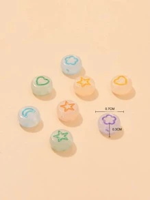 200 piezas Accesorio de joya DIY cuenta - Multicolor - Ver 4