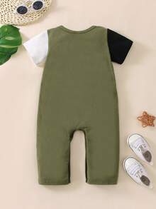 Áo liền quần Em bé Túi Khối Màu Giải trí - Nhiều màu - Xem 2