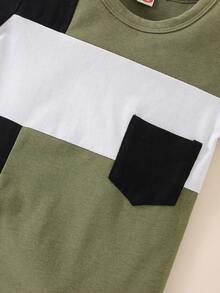 Áo liền quần Em bé Túi Khối Màu Giải trí - Nhiều màu - Xem 5