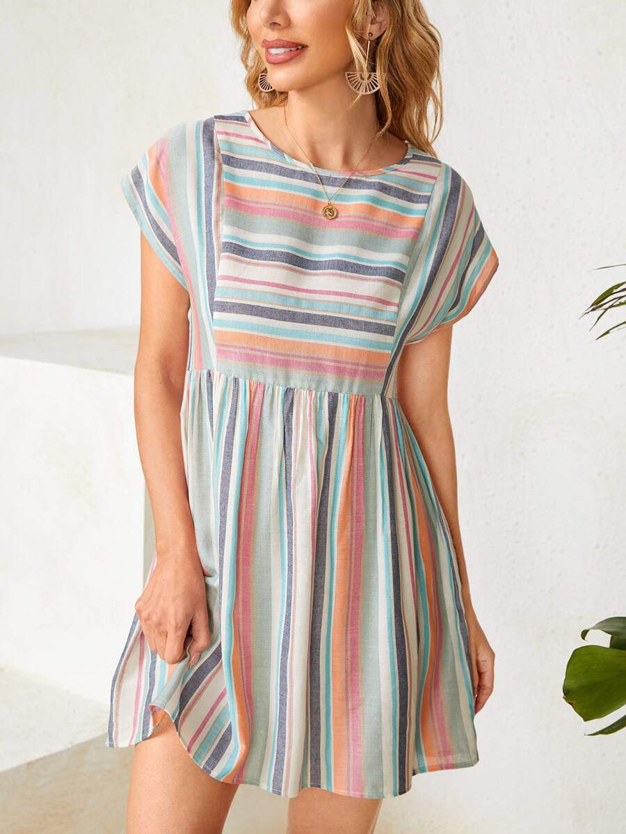 SHEIN LUNE Đầm Sọc Giải trí - Nhiều màu - Xem 1