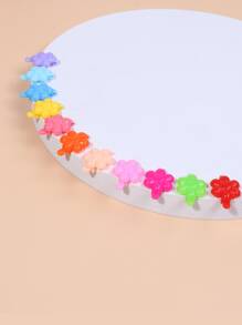 30 cái Kẹp tóc trang trí hoa màu sắc ngẫu nhiên cho bé gái - Nhiều màu - Xem 4