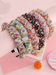 6 chiếc Băng đô in hoa cho bé gái - Nhiều màu - Xem 2