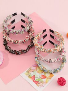 6 chiếc Băng đô in hoa cho bé gái - Nhiều màu - Xem 4