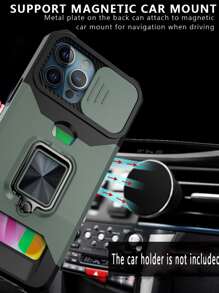 Kasus telepon pemegang cincin multifungsi - Dark Green - View 4
