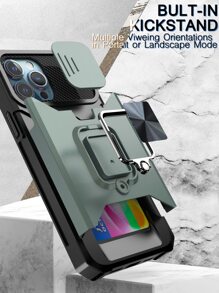 Kasus telepon pemegang cincin multifungsi - Dark Green - View 6