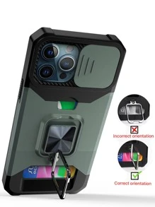Kasus telepon pemegang cincin multifungsi - Dark Green - View 7