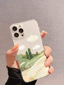 山水圖案手機外殼 - 彩色 - 查看 1