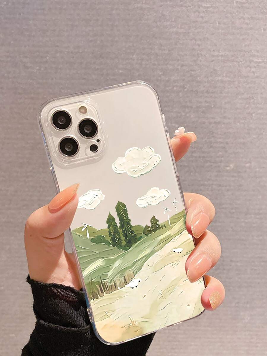 山水圖案手機外殼 - 彩色 - 查看 1