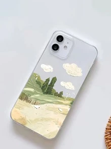 山水圖案手機外殼 - 彩色 - 查看 2