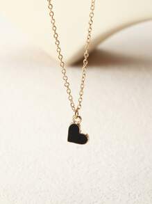 NAIZHU vòng cổ trái tim - màu đen - Xem 2