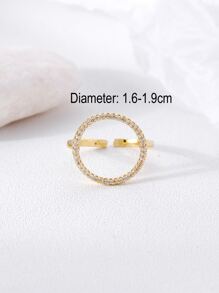 Nhẫn Khối Zirconia  Trang trí - Vàng - Xem 3