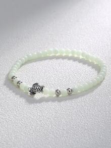 Vòng tay đính cườm trang trí Rùa phát sáng trong bóng tối - Nhiều màu - Xem 2