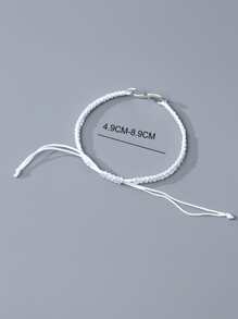 Pulsera tejida con decoración infinita para hombre a la moda y popular para regalo de joyería y para un aspecto elegante