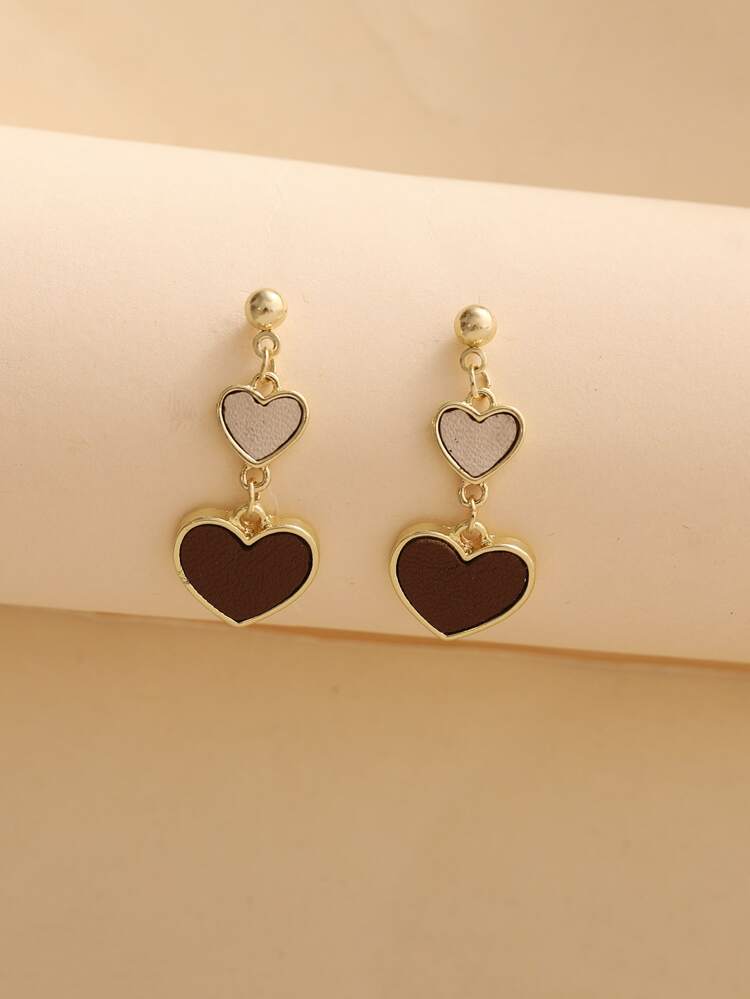 Heart Drop Earrings