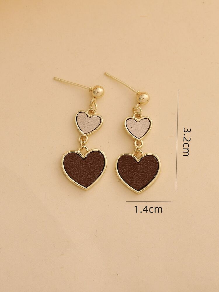 Heart Drop Earrings