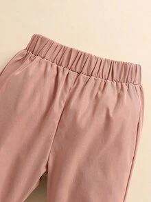 嬰兒字母圖案T恤和褲子 - 彩色 - 查看 6