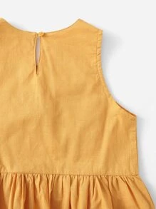 SHEIN Fille Top péplum à nœud papillon