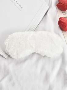 1 Thường Xuyên Sang Trọng Mặt Nạ Mắt, Vải Trắng Lông Tơ Thoải Mái Mặt Nạ Mắt Mặt Nạ Mắt, Mặt Nạ Mắt Ban Đêm Cho Du Lịch Giấc Ngủ Trưa - trắng - Xem 1