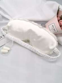 1 Thường Xuyên Sang Trọng Mặt Nạ Mắt, Vải Trắng Lông Tơ Thoải Mái Mặt Nạ Mắt Mặt Nạ Mắt, Mặt Nạ Mắt Ban Đêm Cho Du Lịch Giấc Ngủ Trưa - trắng - Xem 3