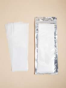 Papel de aislamiento para teñir el cabello, hoja de aislamiento para peluquería, Set de tabla para teñir, peluquería, barbería, papel para colorear, herramientas de peluquería, 100 piezas, blanco - Blanco - Ver 1