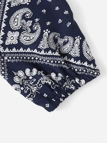 Quần bé trai Paisley Boho - Xanh và trắng - Xem 3