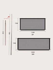 1pc Pet Furniture Protective Fence - Black - View 4
