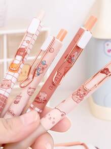6 cái Bút Bi Ngẫu Nhiên Đồ Họa Hoạt Hình - Nhiều màu - Xem 2