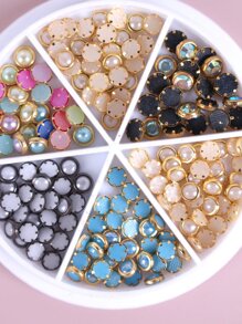 1box Faux Pearl Nail Art Decoration - Multicolor - View 4