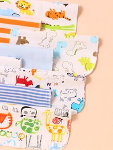 momscare 8 chiếc Yếm nước dãi cho bé/Khăn vuông nhỏ đa dụng, Khăn cho ăn thấm mềm, Thích hợp cho trẻ sơ sinh và trẻ sơ sinh - Khăn tắm, vải ợ và khăn tay được thiết kế dễ thương - Món quà tắm em bé hoàn hảo cho làn da nhạy cảm của bé trai và bé gái - Nhiều màu - Xem 5