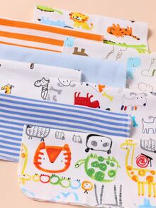 momscare 8 chiếc Yếm nước dãi cho bé/Khăn vuông nhỏ đa dụng, Khăn cho ăn thấm mềm, Thích hợp cho trẻ sơ sinh và trẻ sơ sinh - Khăn tắm, vải ợ và khăn tay được thiết kế dễ thương - Món quà tắm em bé hoàn hảo cho làn da nhạy cảm của bé trai và bé gái - Nhiều màu - Xem 7