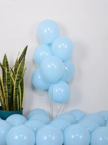 20 cái Bóng bay Màu Rắn - Màu xanh nhạt - Xem 1