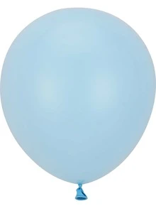 20 cái Bóng bay Màu Rắn - Màu xanh nhạt - Xem 2