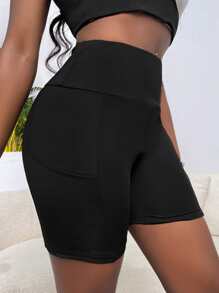 Muchica 寬腰帶騎行褲帶手機口袋