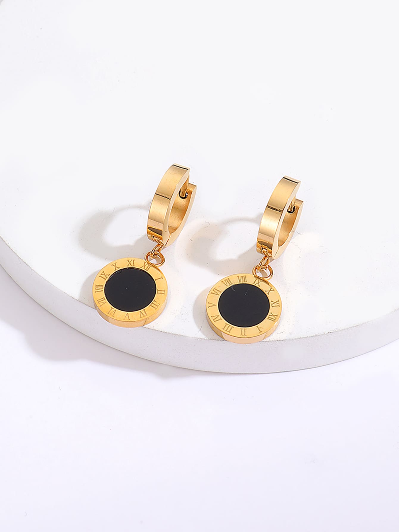 Round Charm Earrings