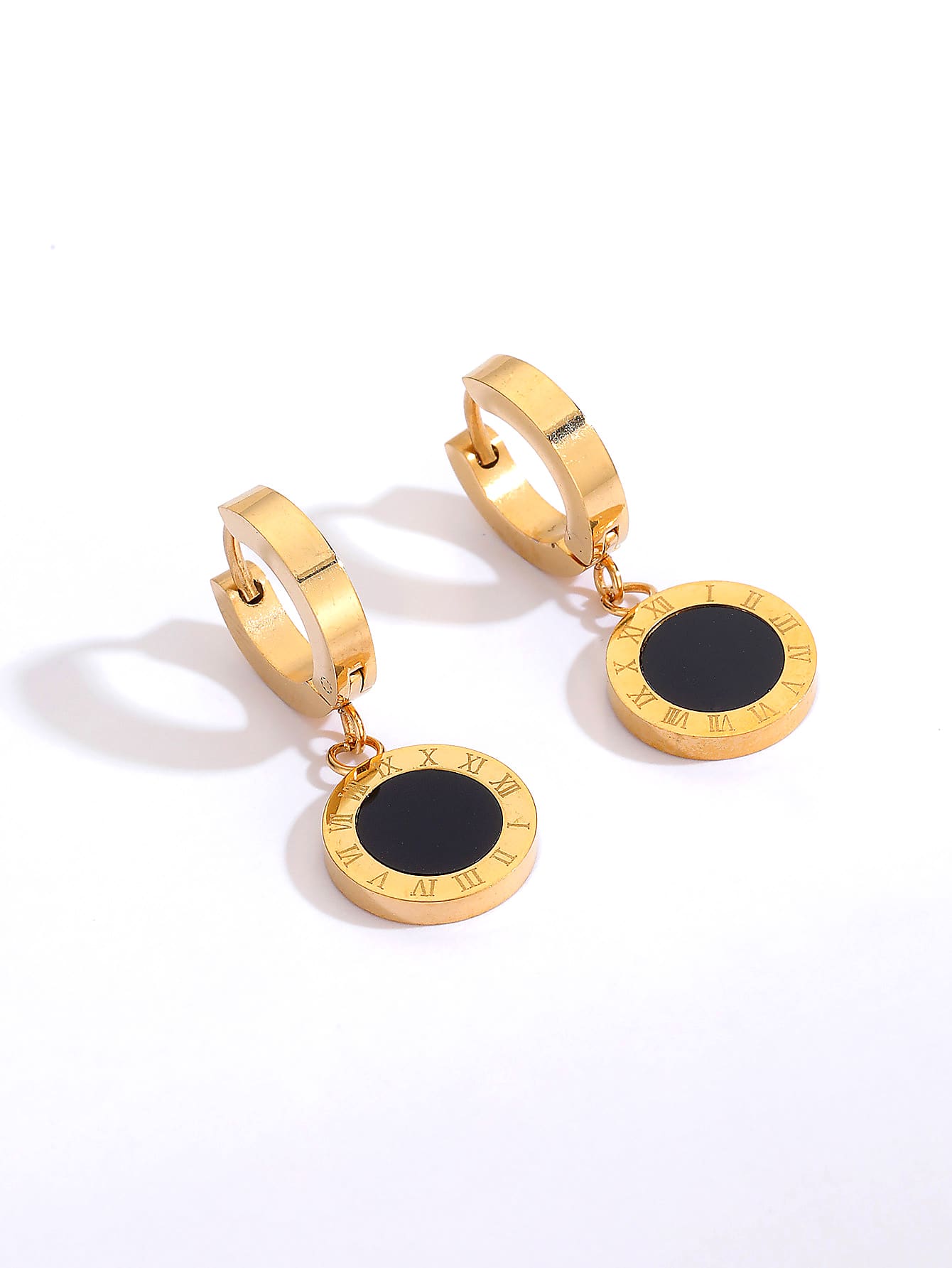 Round Charm Earrings