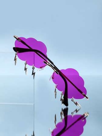 Street Life Novelty Lens Rimless Fashion Glasses