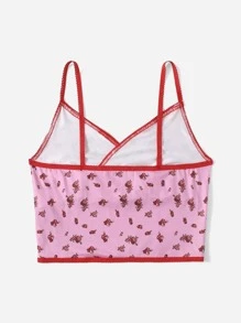 ROMWE Ditsy Floral Cami Top - Purple - View 2