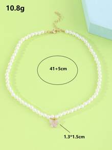 Cô gái Bướm quyến rũ Vòng cổ cườm - Nhiều màu - Xem 4