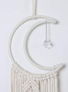 1 peça suspensão de parede em macramê lunar - Bege - Ver 2