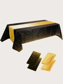 4 cái Polka Dot Pattern Bộ khăn trải bàn dùng một lần - Nhiều màu - Xem 1